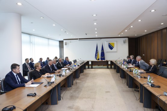 Članovi Zajedničkog kolegija oba doma PSBiH održali sastanak sa delegacijom Odbora za vanjske poslove Evropskog parlamenta